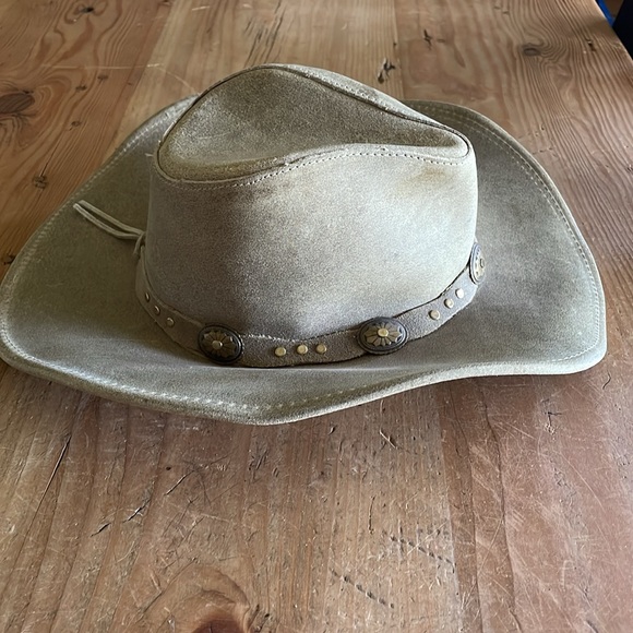Vintage Minnetonka Leather Hat M - Picture 2 of 15